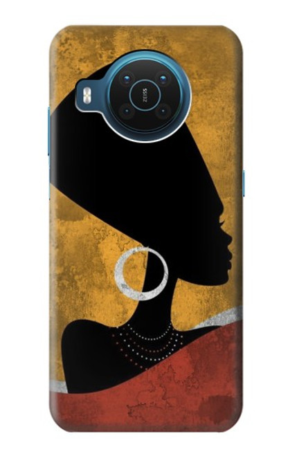 W3453 African Queen Nefertiti Silhouette Hard Case and Leather Flip Case For Nokia X20