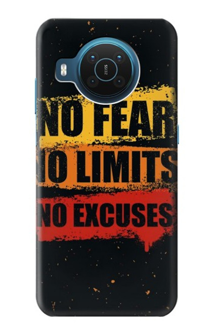 W3492 No Fear Limits Excuses Hard Case and Leather Flip Case For Nokia X20