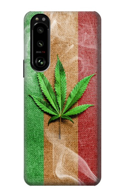 W2109 Marijuana Rasta Flag Hard Case and Leather Flip Case For Sony Xperia 5 III