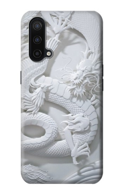 W0386 Dragon Carving Hard Case and Leather Flip Case For OnePlus Nord CE 5G