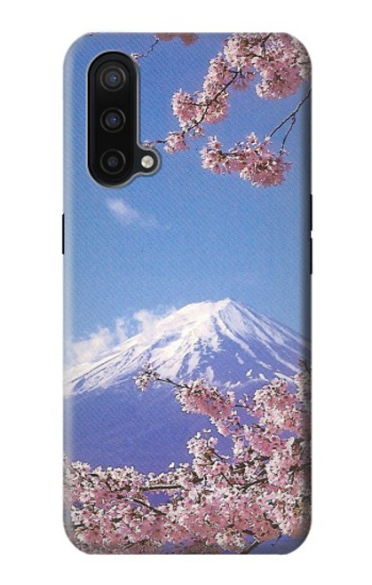 W1060 Mount Fuji Sakura Cherry Blossom Hard Case and Leather Flip Case For OnePlus Nord CE 5G