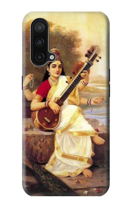 W1420 Saraswati Hindu Goddess Hard Case and Leather Flip Case For OnePlus Nord CE 5G