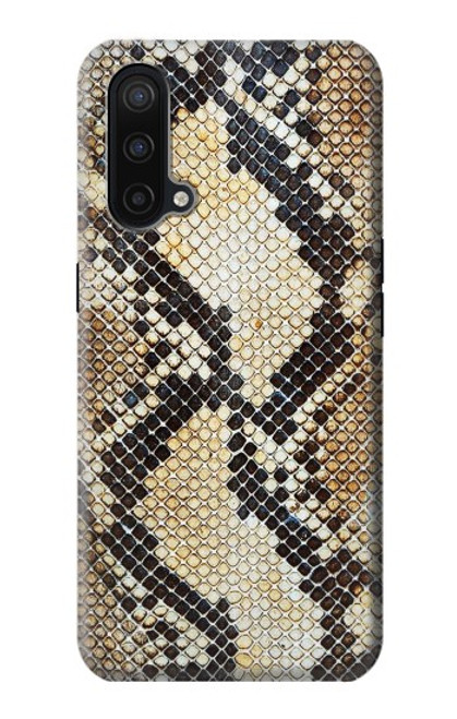 W2703 Snake Skin Texture Graphic Printed Hard Case and Leather Flip Case For OnePlus Nord CE 5G