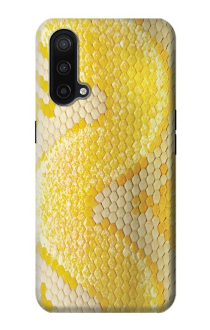 W2713 Yellow Snake Skin Graphic Printed Hard Case and Leather Flip Case For OnePlus Nord CE 5G