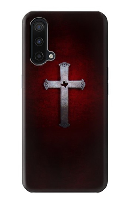 W3160 Christian Cross Hard Case and Leather Flip Case For OnePlus Nord CE 5G