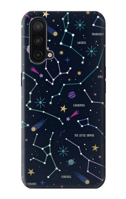 W3220 Star Map Zodiac Constellations Hard Case and Leather Flip Case For OnePlus Nord CE 5G