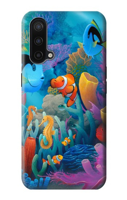 W3227 Underwater World Cartoon Hard Case and Leather Flip Case For OnePlus Nord CE 5G