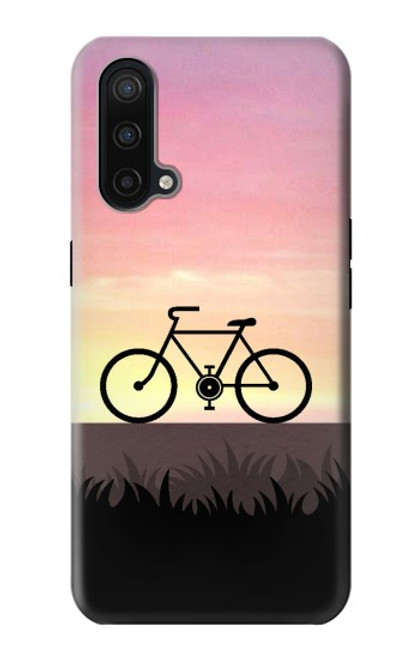 W3252 Bicycle Sunset Hard Case and Leather Flip Case For OnePlus Nord CE 5G