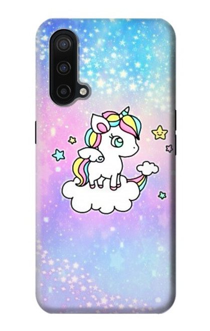 W3256 Cute Unicorn Cartoon Hard Case and Leather Flip Case For OnePlus Nord CE 5G