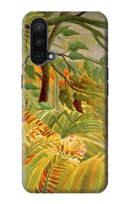 W3344 Henri Rousseau Tiger in a Tropical Storm Hard Case and Leather Flip Case For OnePlus Nord CE 5G