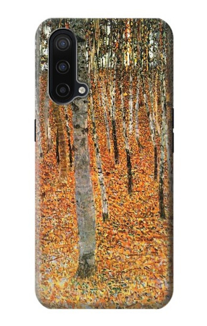 W3380 Gustav Klimt Birch Forest Hard Case and Leather Flip Case For OnePlus Nord CE 5G