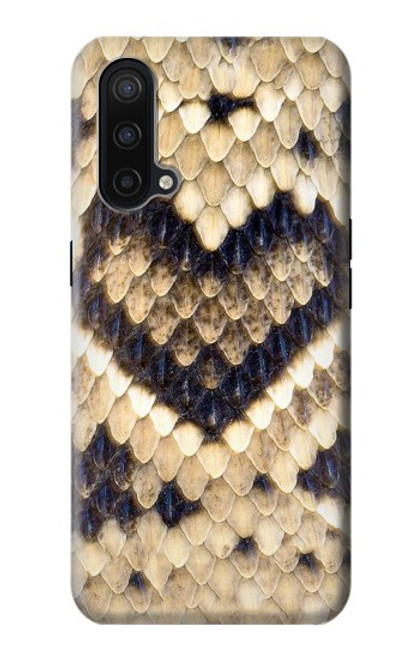 W3417 Diamond Rattle Snake Graphic Print Hard Case and Leather Flip Case For OnePlus Nord CE 5G