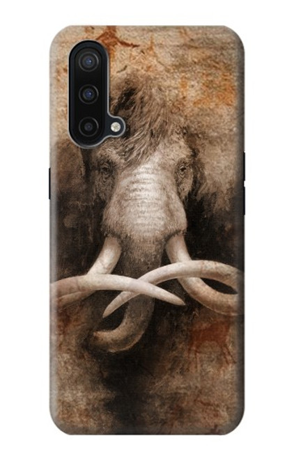 W3427 Mammoth Ancient Cave Art Hard Case and Leather Flip Case For OnePlus Nord CE 5G