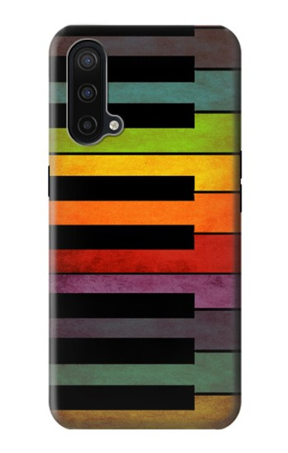 W3451 Colorful Piano Hard Case and Leather Flip Case For OnePlus Nord CE 5G