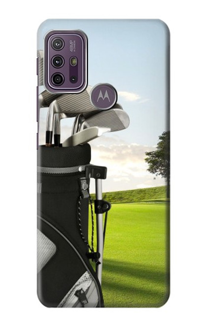 W0067 Golf Hard Case and Leather Flip Case For Motorola Moto G10 Power