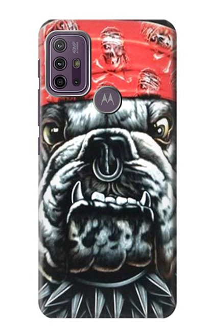 W0100 Bulldog American Football Hard Case and Leather Flip Case For Motorola Moto G10 Power