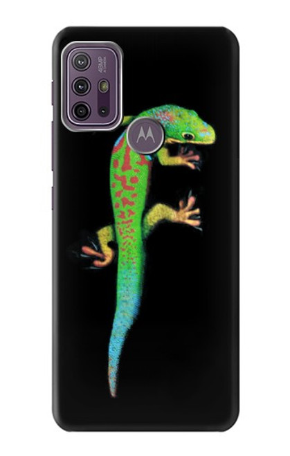 W0125 Green Madagascan Gecko Hard Case and Leather Flip Case For Motorola Moto G10 Power