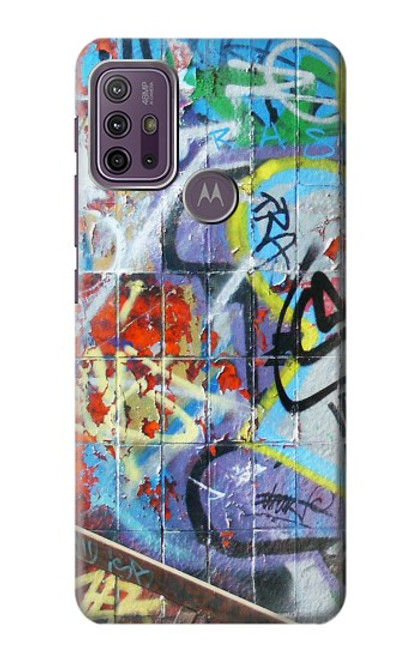 W0588 Wall Graffiti Hard Case and Leather Flip Case For Motorola Moto G10 Power