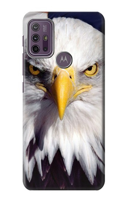 W0854 Eagle American Hard Case and Leather Flip Case For Motorola Moto G10 Power