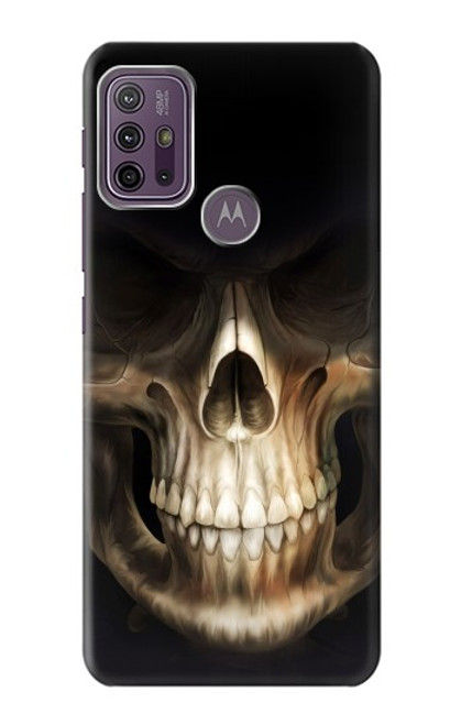 W1107 Skull Face Grim Reaper Hard Case and Leather Flip Case For Motorola Moto G10 Power