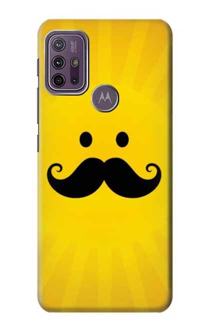 W1145 Yellow Mustache Sun Hard Case and Leather Flip Case For Motorola Moto G10 Power