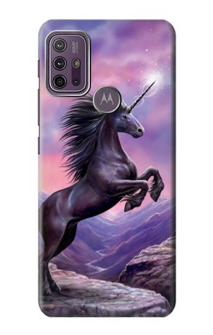 W1461 Unicorn Fantasy Horse Hard Case and Leather Flip Case For Motorola Moto G10 Power