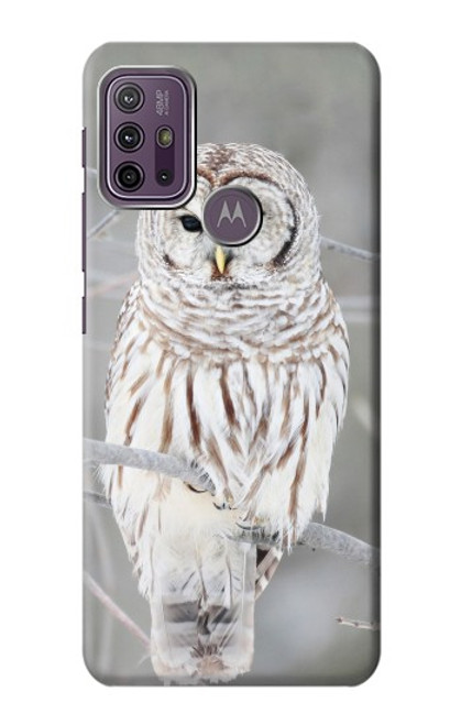 W1566 Snowy Owl White Owl Hard Case and Leather Flip Case For Motorola Moto G10 Power