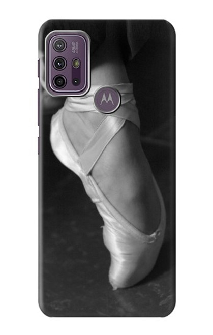 W1593 Ballet Pointe Shoe Hard Case and Leather Flip Case For Motorola Moto G10 Power