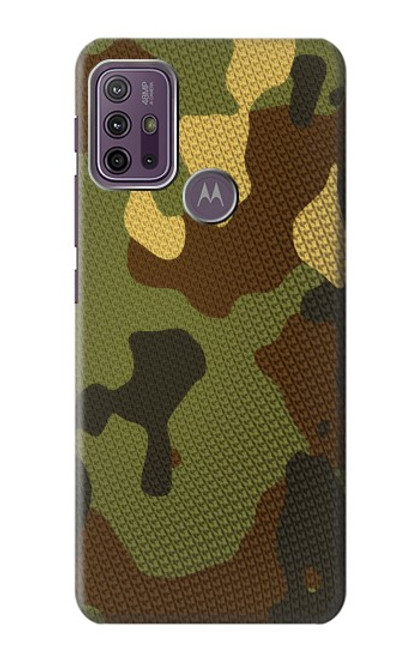 W1602 Camo Camouflage Graphic Printed Hard Case and Leather Flip Case For Motorola Moto G10 Power