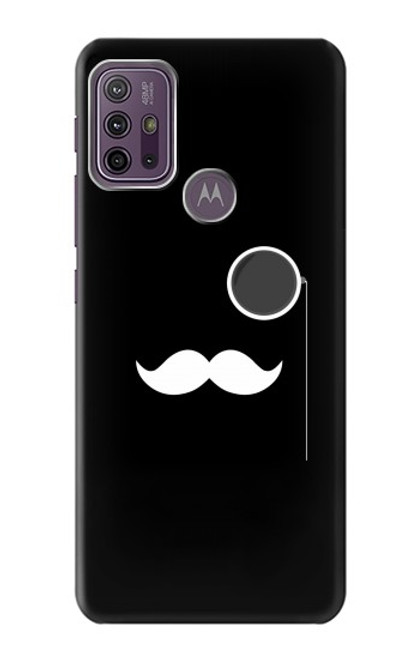 W1946 Sir Mustache Minimalism Hard Case and Leather Flip Case For Motorola Moto G10 Power