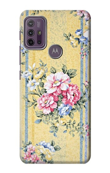 W2229 Vintage Flowers Hard Case and Leather Flip Case For Motorola Moto G10 Power