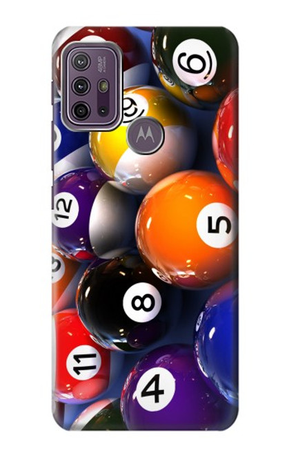 W2238 Billiard Pool Ball Hard Case and Leather Flip Case For Motorola Moto G10 Power