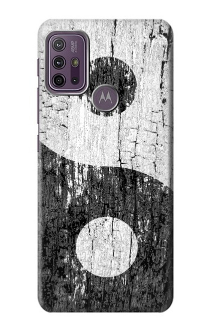 W2489 Yin Yang Wood Graphic Printed Hard Case and Leather Flip Case For Motorola Moto G10 Power