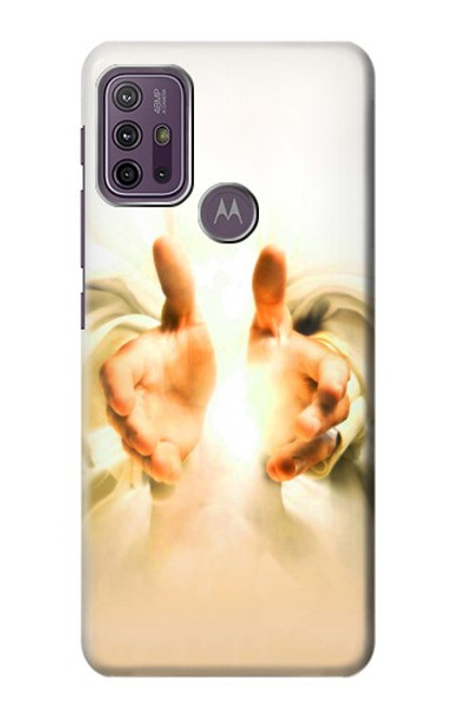 W2546 Hand of God Heaven Hard Case and Leather Flip Case For Motorola Moto G10 Power