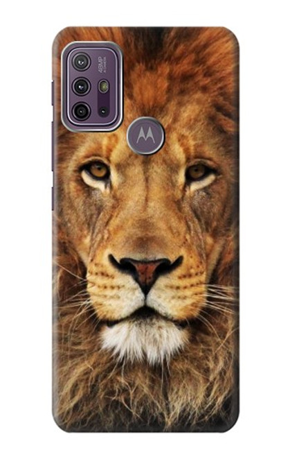 W2870 Lion King of Beasts Hard Case and Leather Flip Case For Motorola Moto G10 Power