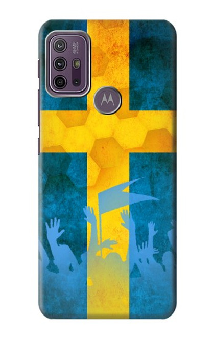 W2990 Sweden Football Soccer Hard Case and Leather Flip Case For Motorola Moto G10 Power