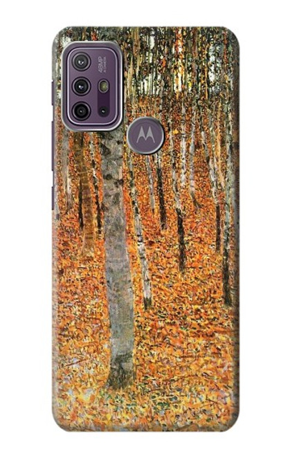 W3380 Gustav Klimt Birch Forest Hard Case and Leather Flip Case For Motorola Moto G10 Power