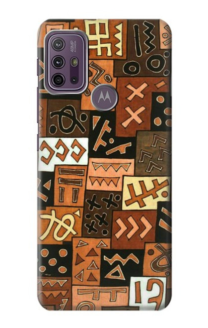 W3460 Mali Art Pattern Hard Case and Leather Flip Case For Motorola Moto G10 Power