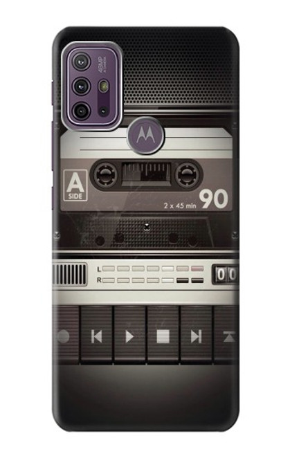 W3501 Vintage Cassette Player Hard Case and Leather Flip Case For Motorola Moto G10 Power