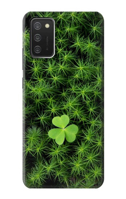 W0358 Clover Lucky Leaf Hard Case and Leather Flip Case For Samsung Galaxy A03S