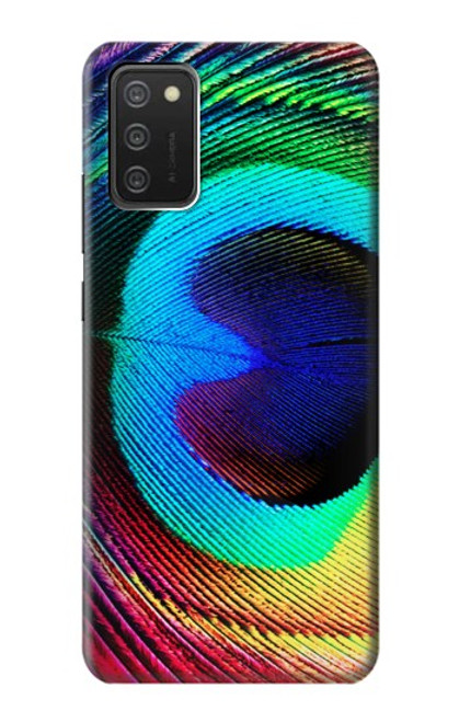 W0511 Peacock Hard Case and Leather Flip Case For Samsung Galaxy A03S