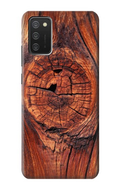 W0603 Wood Graphic Printed Hard Case and Leather Flip Case For Samsung Galaxy A03S