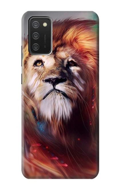 W0691 Leo Paint Hard Case and Leather Flip Case For Samsung Galaxy A03S