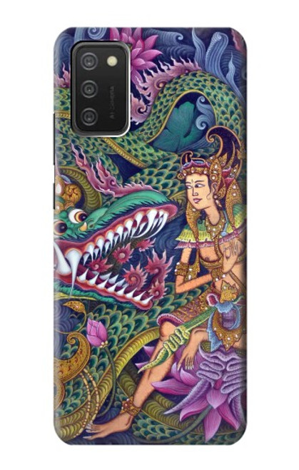 W1240 Bali Painting Hard Case and Leather Flip Case For Samsung Galaxy A03S