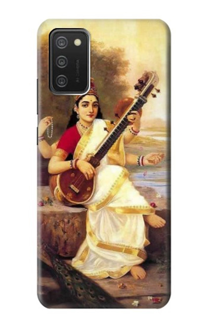 W1420 Saraswati Hindu Goddess Hard Case and Leather Flip Case For Samsung Galaxy A03S