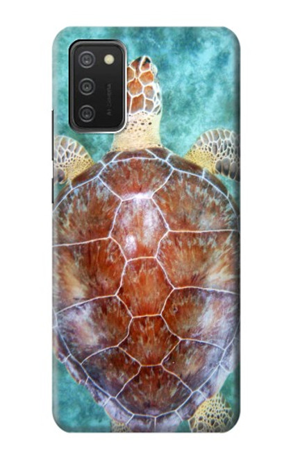 W1424 Sea Turtle Hard Case and Leather Flip Case For Samsung Galaxy A03S