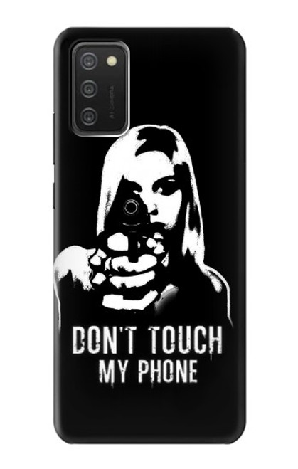 W2518 Do Not Touch My Phone Hard Case and Leather Flip Case For Samsung Galaxy A03S