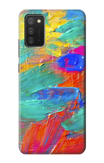 W2942 Brush Stroke Painting Hard Case and Leather Flip Case For Samsung Galaxy A03S