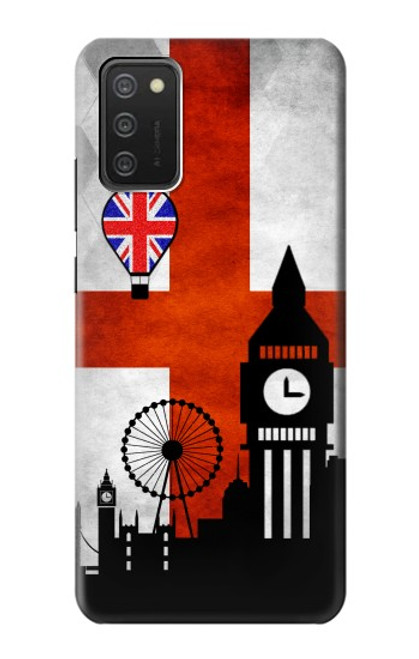 W2979 England Football Soccer Hard Case and Leather Flip Case For Samsung Galaxy A03S