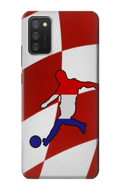 W2993 Croatia Football Soccer Hard Case and Leather Flip Case For Samsung Galaxy A03S